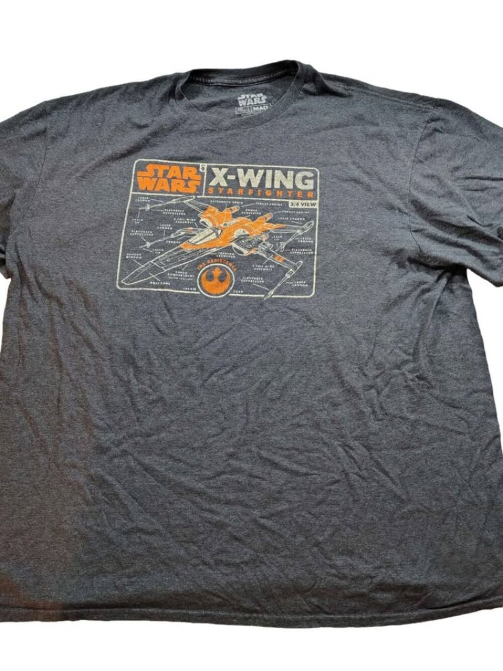 Men's Star Wars Mad Engine X-Wing Starfighter T-shirt Size 2XL Mad Engine brand